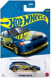 Hot Wheels 58th Anniversary Blue & Gold - '92 Honda Civic EG HDH54 JKX82