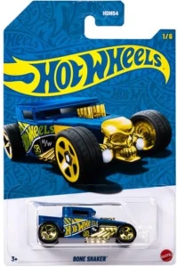Hot Wheels 58th Anniversary Blue & Gold - Bone Shaker HDH54 JKX81