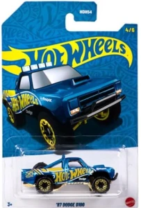 Hot Wheels 58th Anniversary Blue & Gold - '87 Dodge D100 HDH54 JKX84