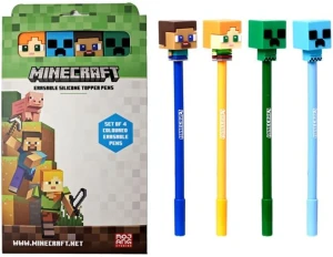 Minecraft - Zestaw 4 długopisów z postaciami PEN314