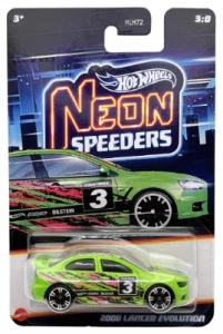 Hot Wheels - Neon Speeders -  2000 Lancer Evolution - HLH72 JCB02