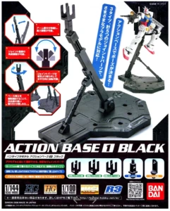 Bandai GUNDAM Action Base 1 Black - Podstawka czarna 80092 