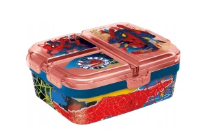 Spiderman - Lunchbox - Śniadaniówka z trzema osobnymi przegródkami 83599