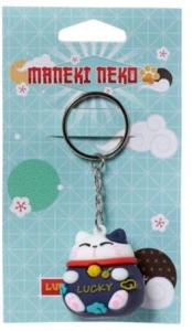 Puckator - Brelok do kluczy  Maneki Neko granatowy KEY255