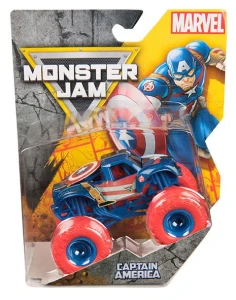Monster Jam - Monster Trucks 1:64 - Kapitan Ameryka -  6069960 4360