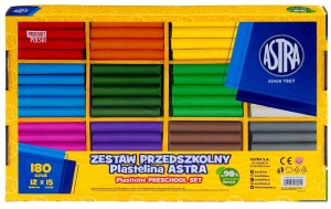Astra - Zestaw przedszkolny - Plastelina 180 szt. 9644