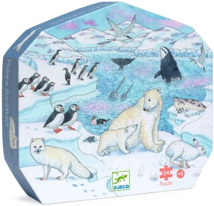 DJECO 07294 Puzzle tekturowe - Arktyka 54 el. 