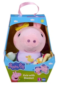 Świnka Peppa - Maskotka 19 cm Evie z kocykiem 08497