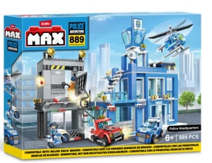 ZURU MAX City 83162 870 Klocki konstrukcyjne Seria 1 Siedziba policji 