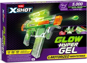 Xshot - Automatyczna wyrzutnia na kulki - Glow Hyper Gel 36782