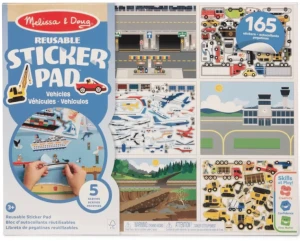  Melissa & Doug Naklejki Wielokrotnego Użytku Pojazdy - 04199 