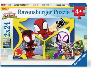 Ravensburger - Puzzle 2x24 elementy -  Spidey i Wspaniali Przyjaciele 5729