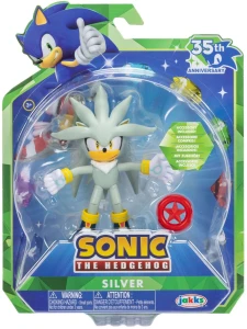 Sonic the Hedgehog - 35th Anniversary - Figurka 10 cm Silver + akcesorium 432564