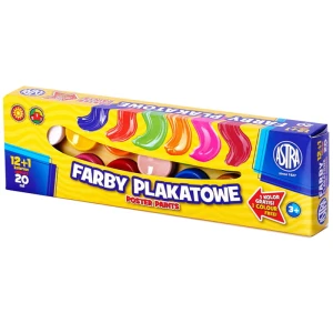 Astra - Farby plakatowe 13 kolorów - 7481
