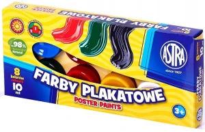 Astra - Farby plakatowe 8 kolorów - 0522
