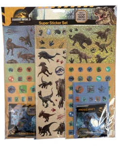 Jurassic World - Zestaw naklejek JUST0037