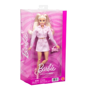 Barbie -  Lalka Deluxe Style Blond różowy denim JJN69 