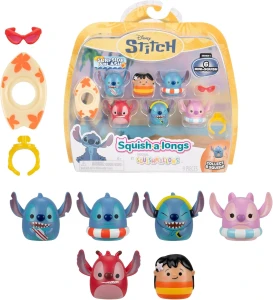 Squishmallows - Squish-a-longs - Zestaw 6 figurek STITCH SQAL0438