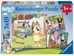 Ravensburger - Puzzle 3x49 – Bluey 12004378