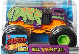 Hot Wheels – Monster Trucks Oversized – Will Eat It All 1:24 – FYJ83 JJB04