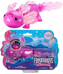Fingerlings Interaktywny Axolotl Ziggy Brokatowy Różowy - 3203