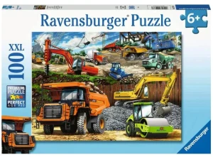 Ravensburger - Puzzle 100 XXL - Maszyny budowlane 12973