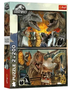 Trefl - Puzzle 2x200 - Prehistoryczny świat 13316