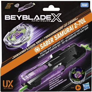 Beyblade X – Zestaw Victory Grip Saber Samurai Wyrzutnia - Launcher & Top - 38280