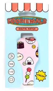 Puckator - Zegarek cyfrowy Foodiemals - Różowy WATC31