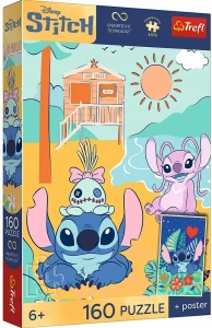 Trefl - Puzzle 160 el. - Stitch na fali 15436