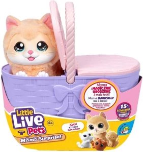 Little Live Pets – Kocia mama w koszyku - Mama surprise interaktywna 26785