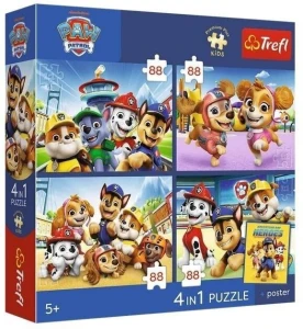 Trefl 34693 Puzzle 4x88el. Psia Straż