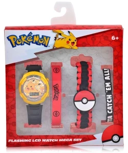 Pokemon - Zegarek LCD z opaskami 11004