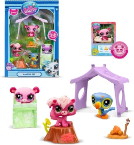 Littlest Pet Shop - Zestaw 3 figurek + akcesoria - Camping Set 22873