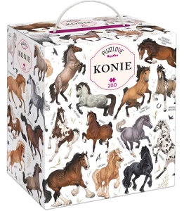 CzuCzu - Puzzle 200  el. - Puzzlove Konie 495468