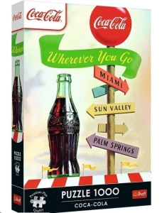 Trefl 12098 Puzzle 1000 el. Coca-Cola: Gdziekolwiek zmierzasz 