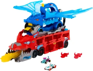 Hot Wheels City - Transporter 2w1 - Podwójny smok JBM72