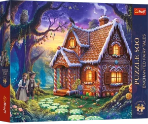 Trefl 37633 Puzzle 500 el. Enchanted Fairy Tales: Jaś i Małgosia