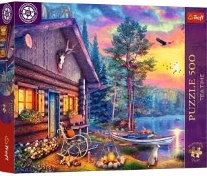 Trefl 37617 Puzzle 500 el. Tea Time: Przystań o zachodzie słońca