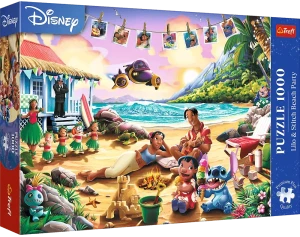 Trefl 10918 Puzzle 1000 el. Disney Lilo & Stitch Impreza na plaży