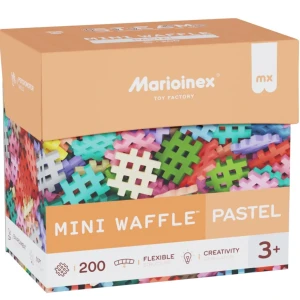 Marioinex - Klocki Mini Waffle pastelowe 200el.- 08396
