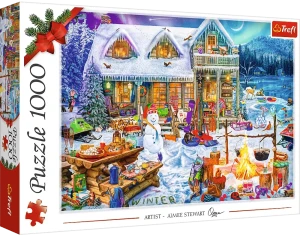 Trefl 10948 Puzzle świąteczne 1000 el. Zimowy czas