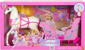 Barbie - Barbie w Dziadku do orzechów - Sanie z konikiem JNH63