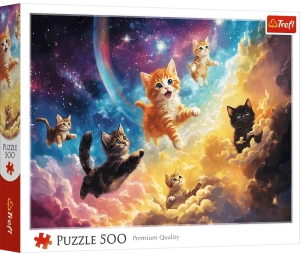 Trefl 37557 Puzzle 500 el. Kosmiczne kotki