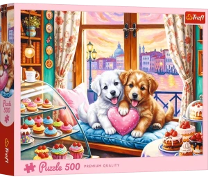 Trefl 37554 Puzzle 500 el. Pieski Szczenięca miłość