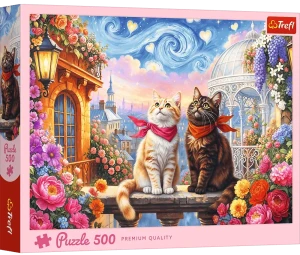 Trefl 37553 Puzzle 500 el. Koty Zakochane mruczki