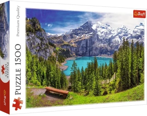 Trefl 26166 Puzzle 1500 el. Jezioro Oeschinen Alpy Szwajcaria