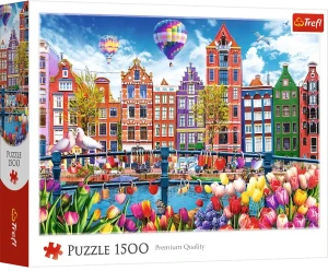 Trefl 26221 Puzzle 1500 el. Kolorowy Amsterdam