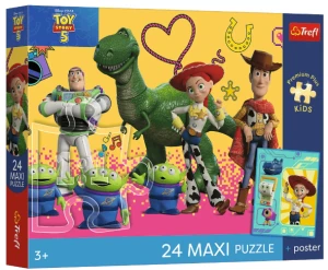 Trefl – Puzzle Maxi 24 el. – Toy Story 5: Zabawki i przyjaciele 14394