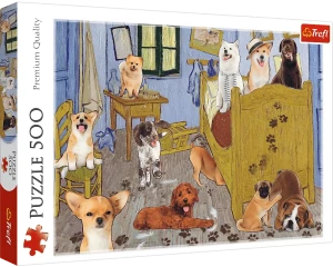 Trefl 37539 Puzzle 500 el. Pokój van Gogha? Psia Rewolucja